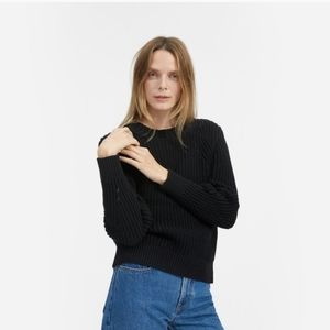Everlane Texture Cotton Crew Sweater XS